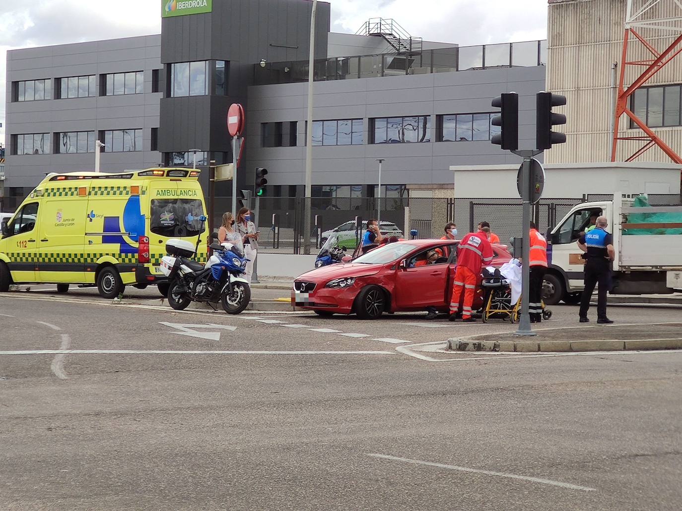 Accidente en la avenida Zamora.