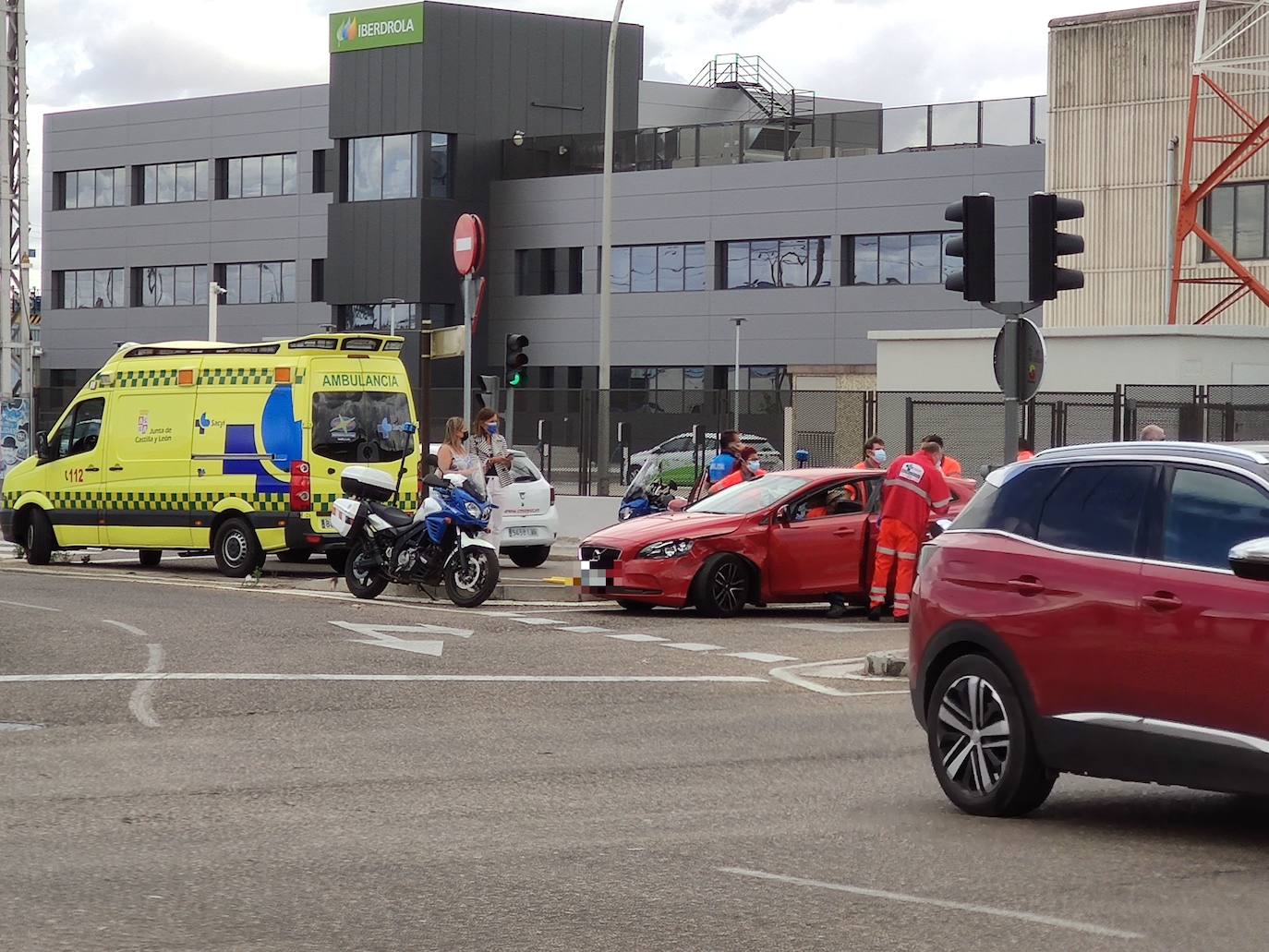 Accidente en la avenida Zamora.