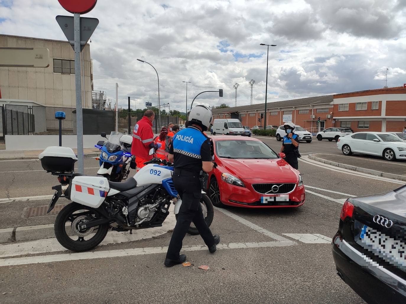 Accidente en la avenida Zamora.