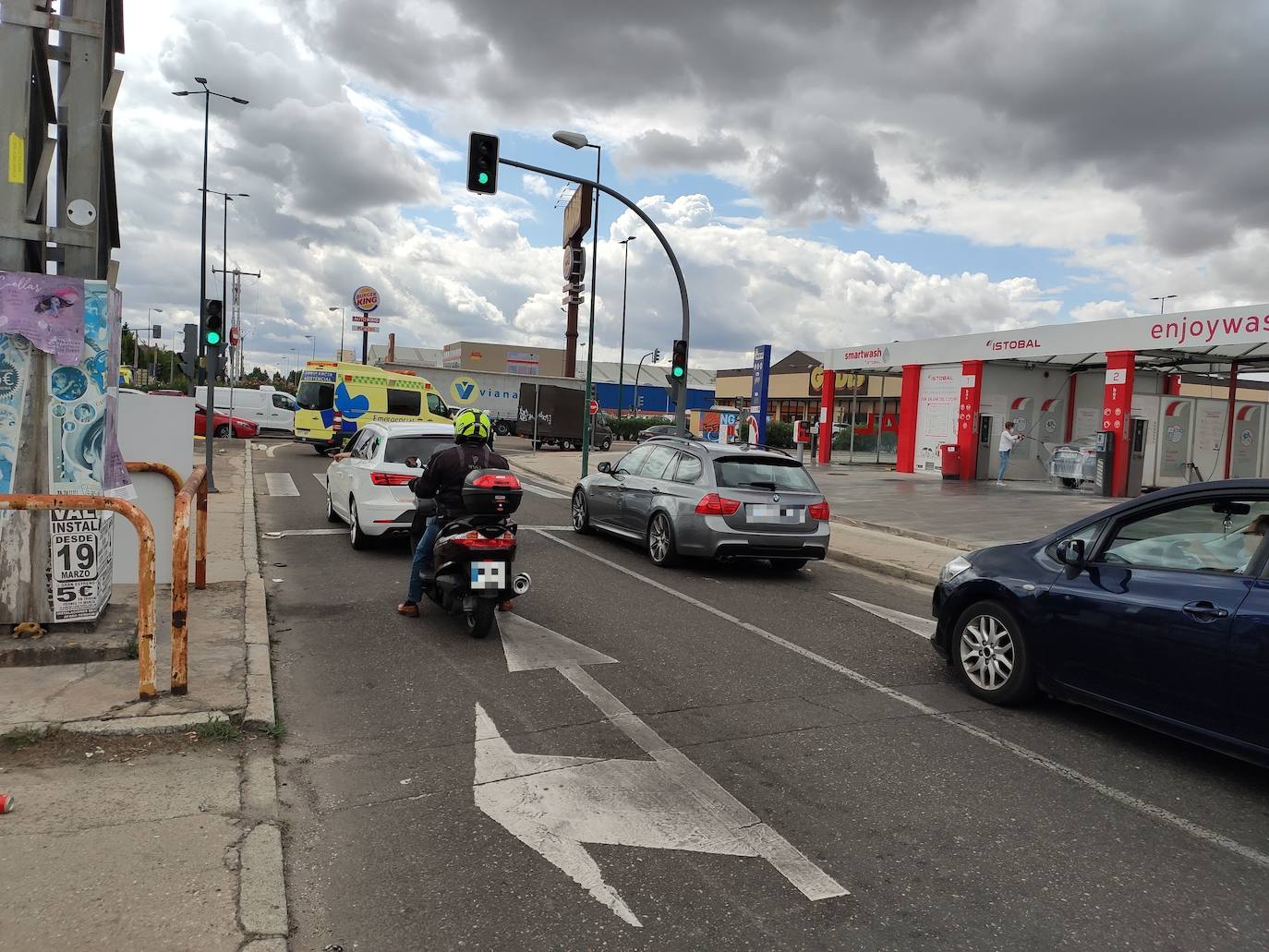 Accidente en la avenida Zamora.