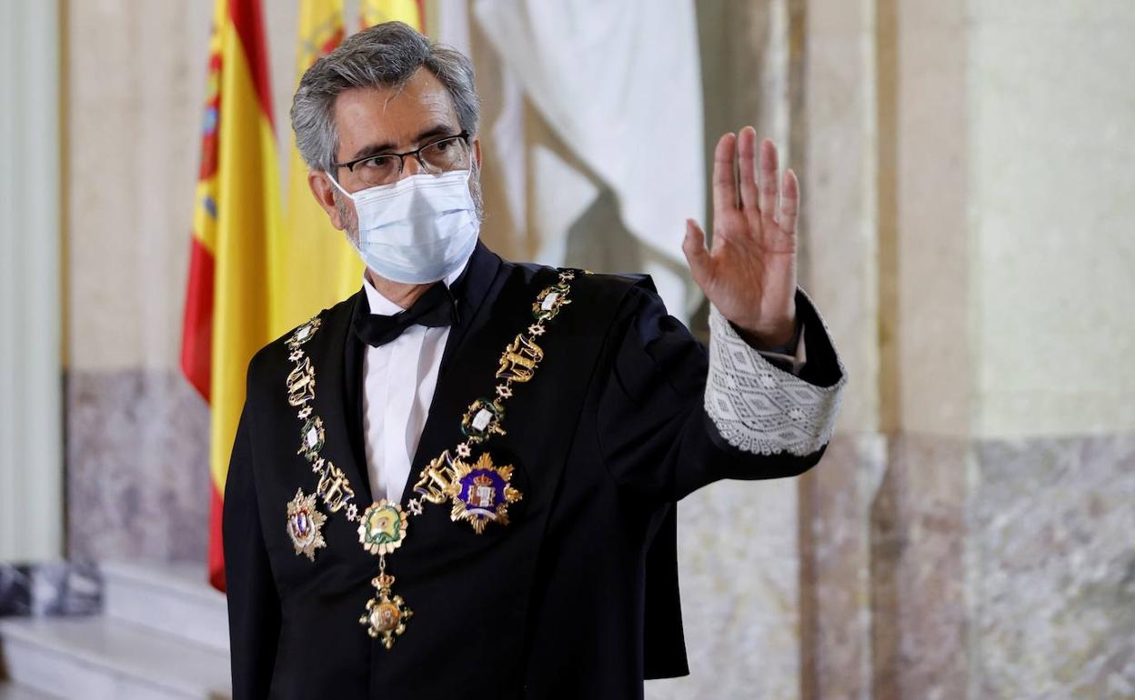El presidente del Tribunal Supremo y del Consejo General del Poder Judicial, Carlos Lesmes.