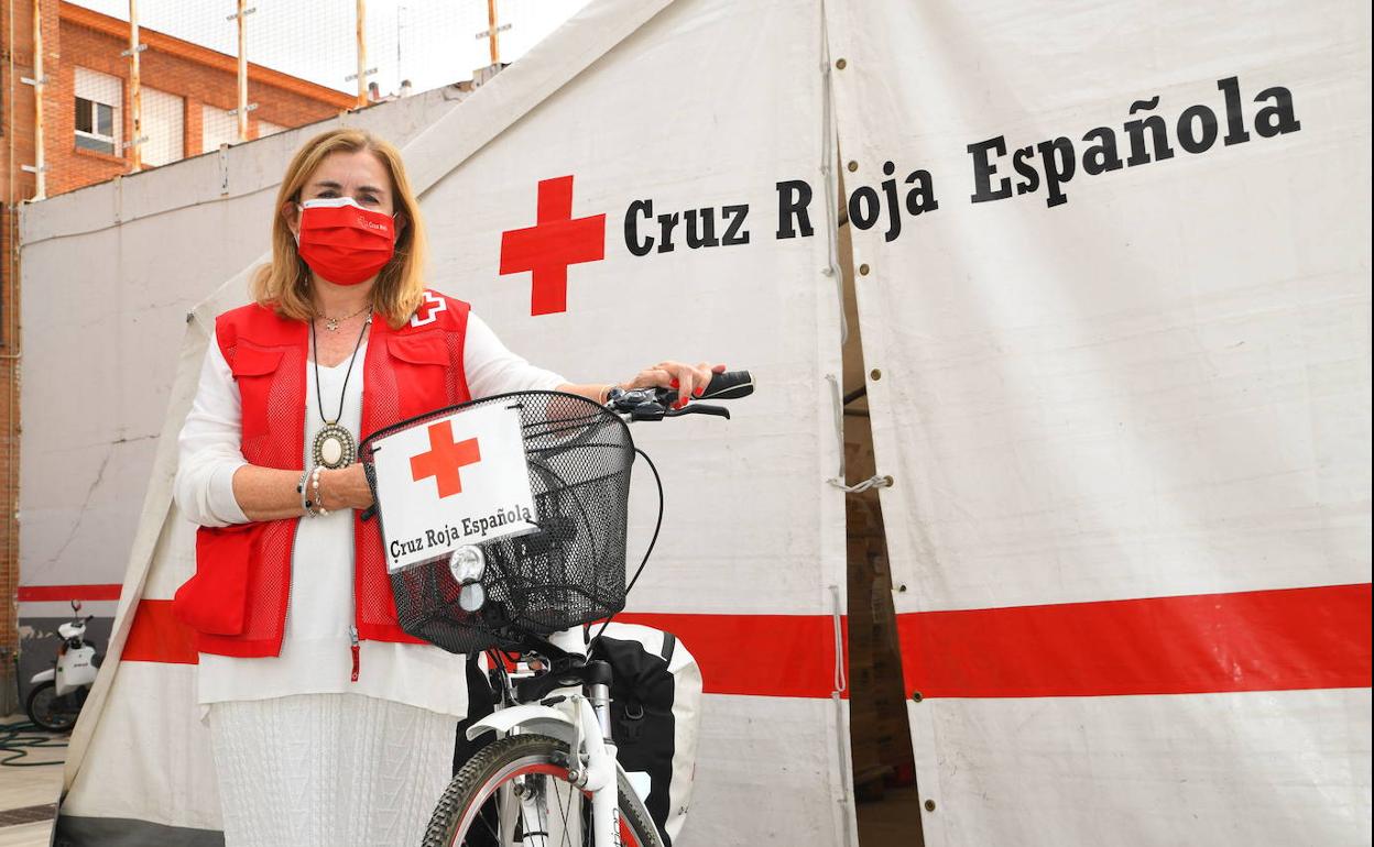 Rosa Urbón, presidenta de Cruz Roja en Valladolid. 