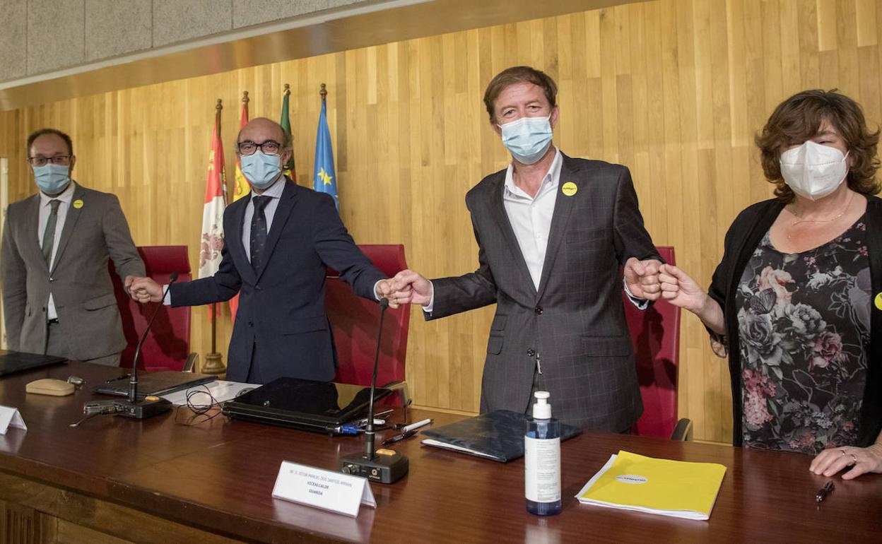 La Junta, Ciudad Rodrigo y Béjar se unen para apoyar a Guarda como Capital Europea de la Cultura 2027. 