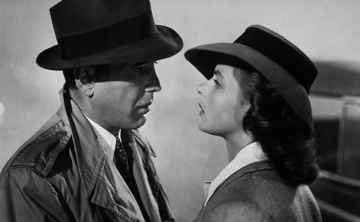 Humphrey Bogart e Ingrid Bergman, en la película 'Casablanca'.