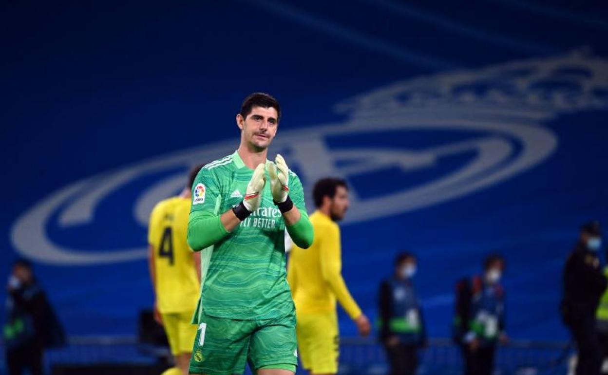 Thibaut Courtois, tras el partido contra el Villarreal. 