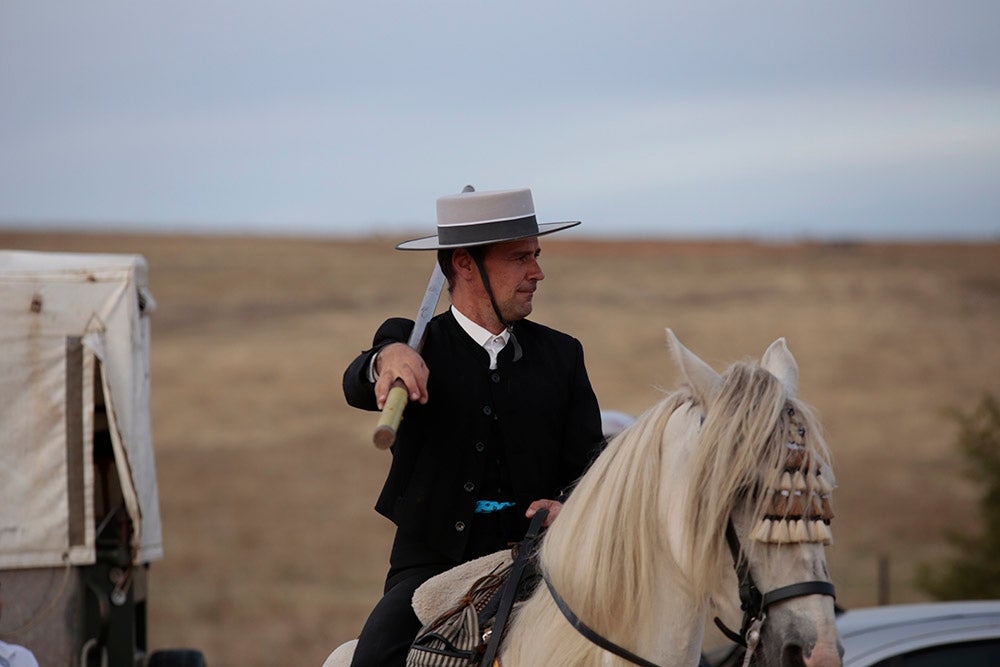 Flamenco entre caballos para ambientar la V Feria Agroalimentaria de Galinduste