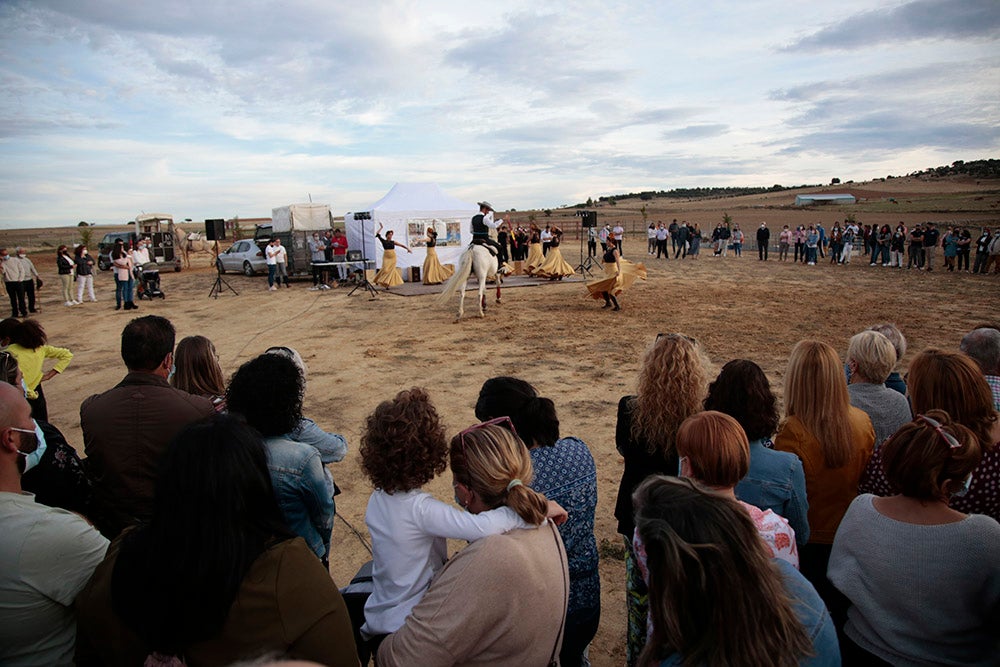 Flamenco entre caballos para ambientar la V Feria Agroalimentaria de Galinduste