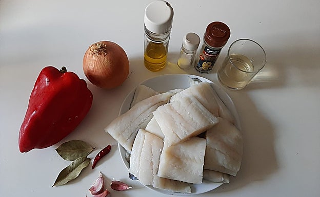Imagen principal - Bacalao al horno