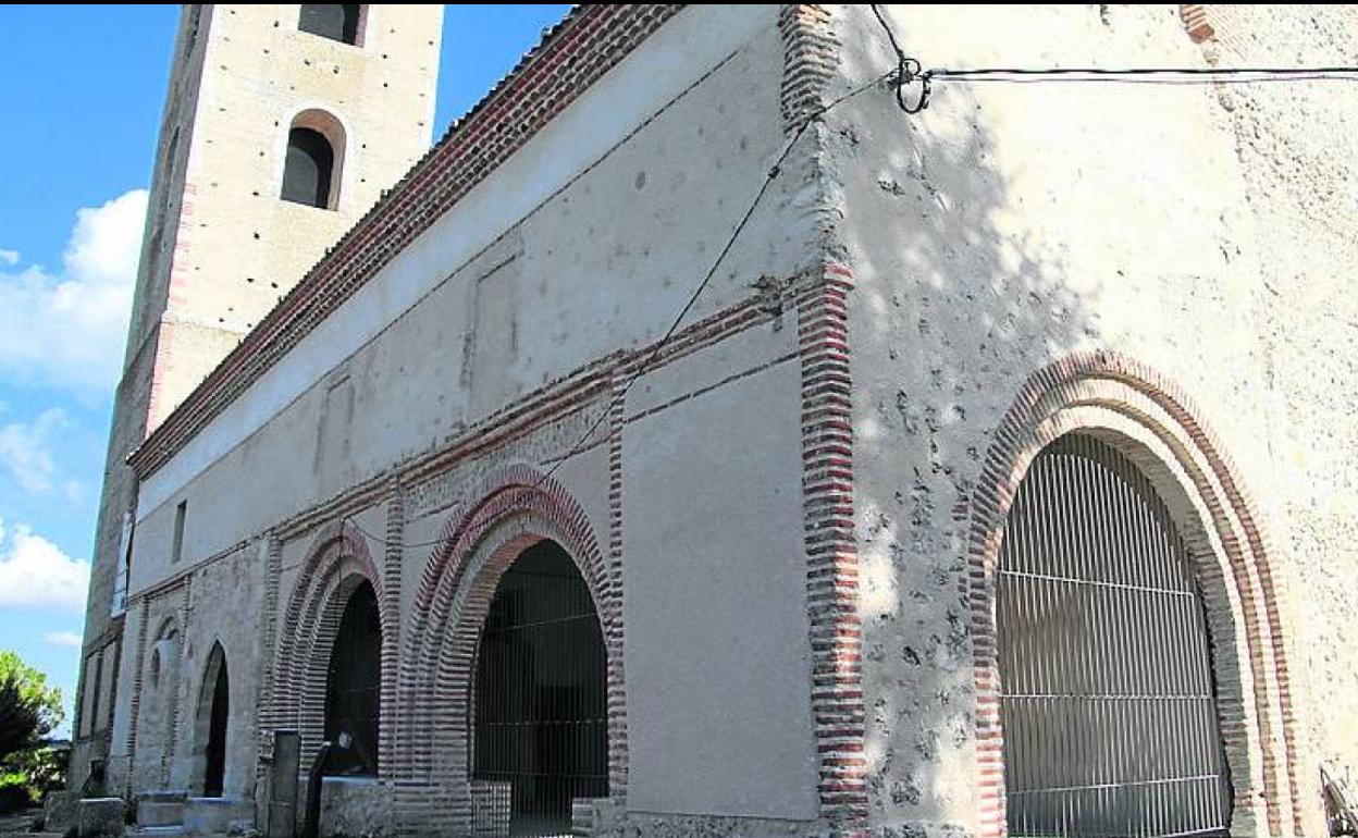 Aspecto actual de la iglesia de Santa María de la Cuesta, en Cuéllar. 
