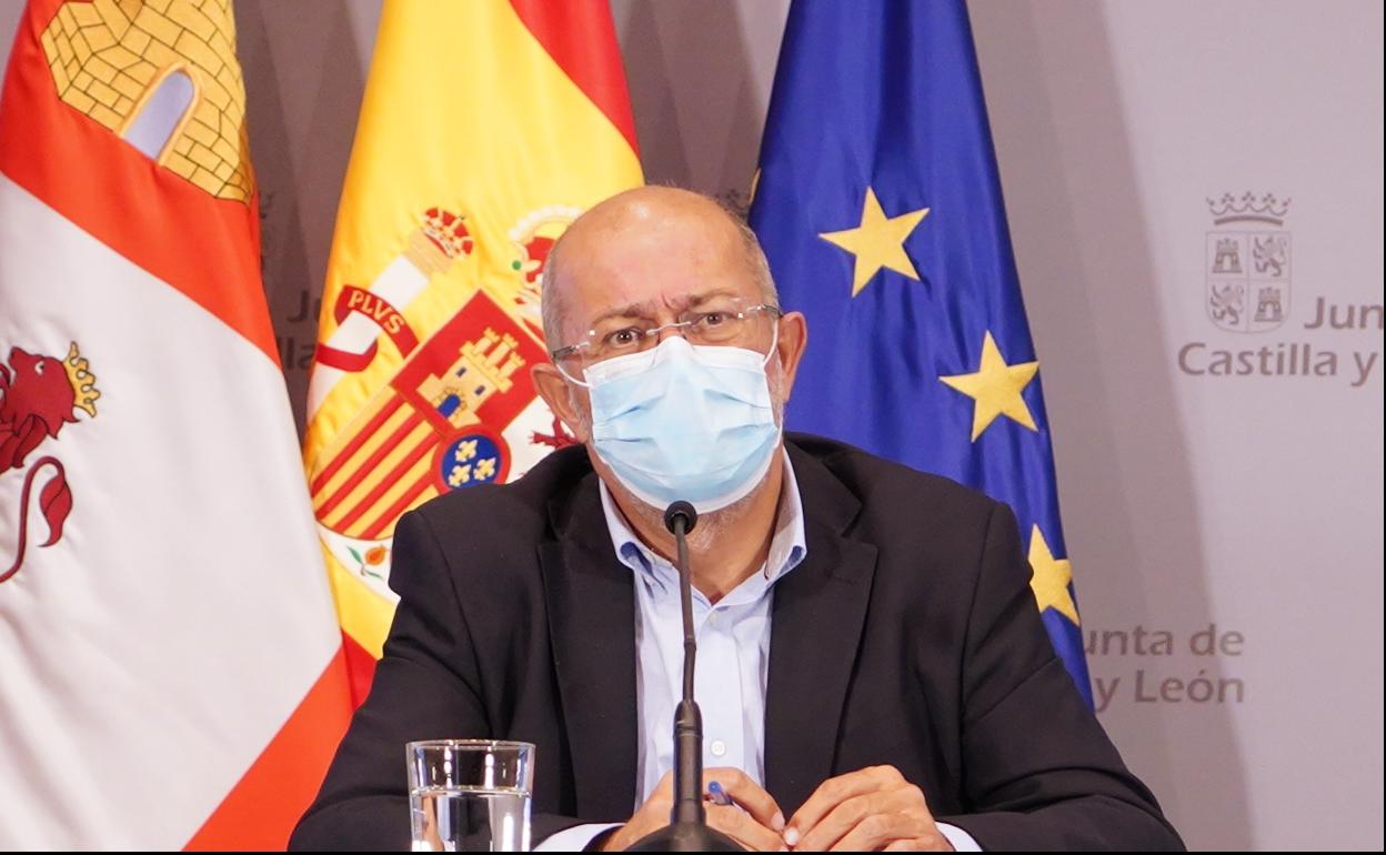 Francisco Igea, tras el Consejo de Gobierno.