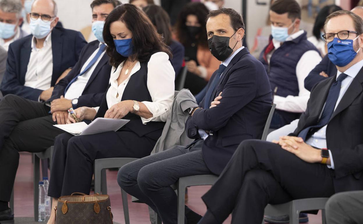 Conrado Íscar, durante la convención del PP en la Cúpula del Milenio, en Valladolid. 