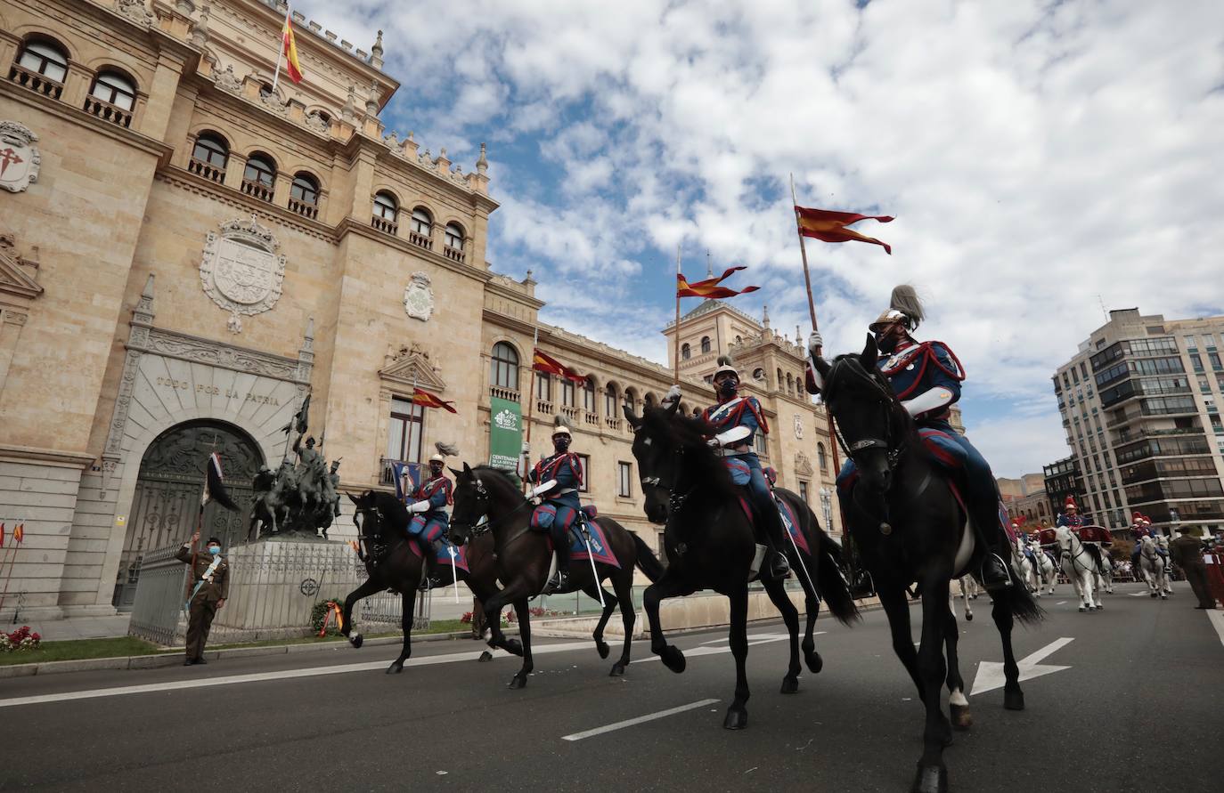 Acto del centenario de la gesta del regimiento Alcántara, en la Academia de Caballería.