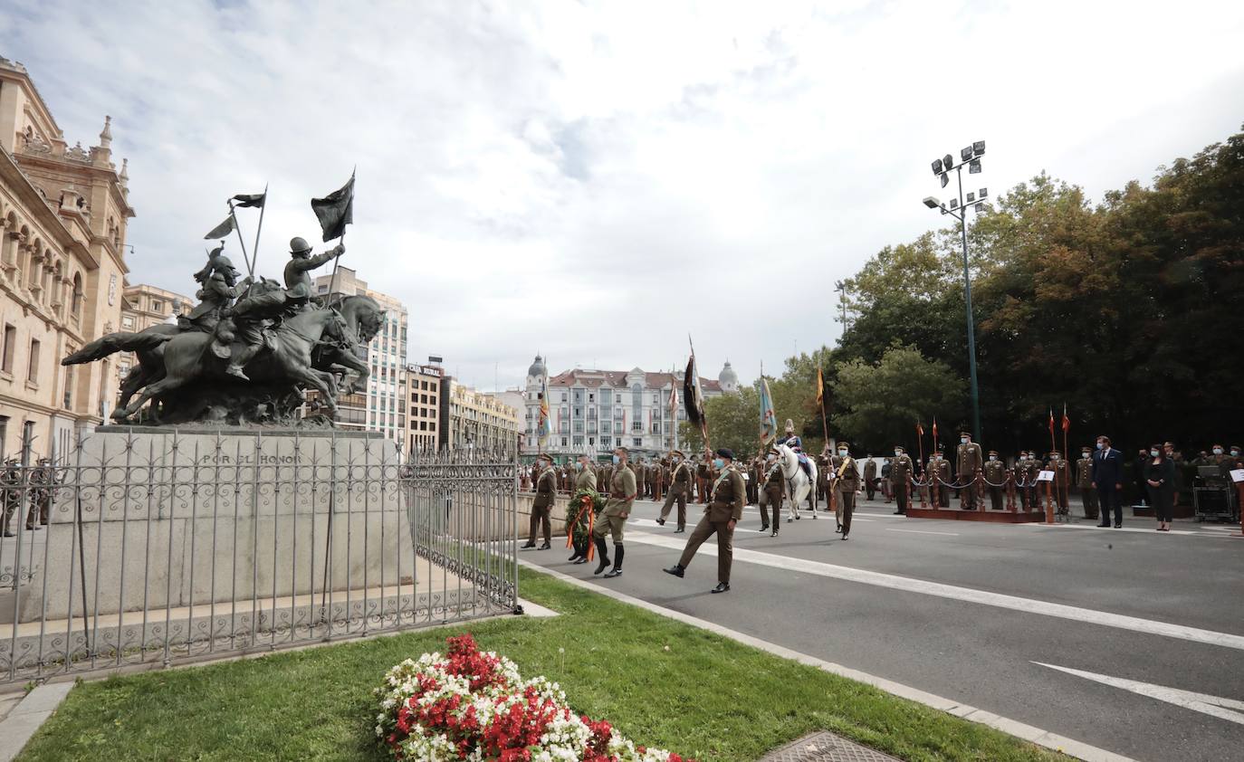 Acto del centenario de la gesta del regimiento Alcántara, en la Academia de Caballería.