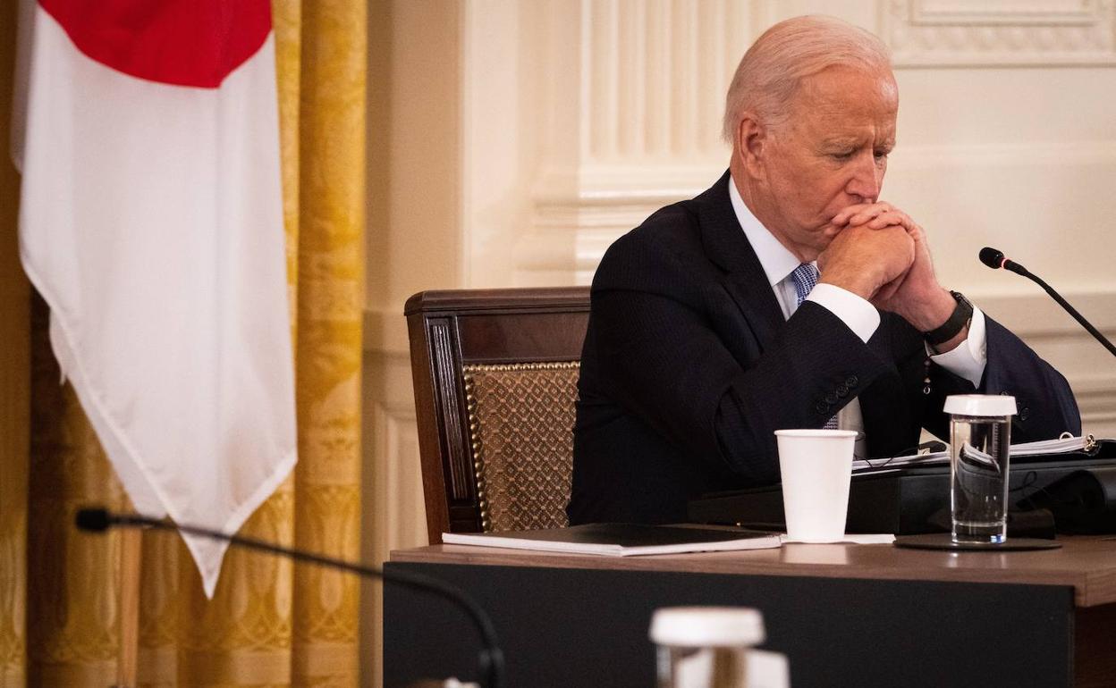 Joe Biden, en el Despacho Oval de la Casa Blanca.