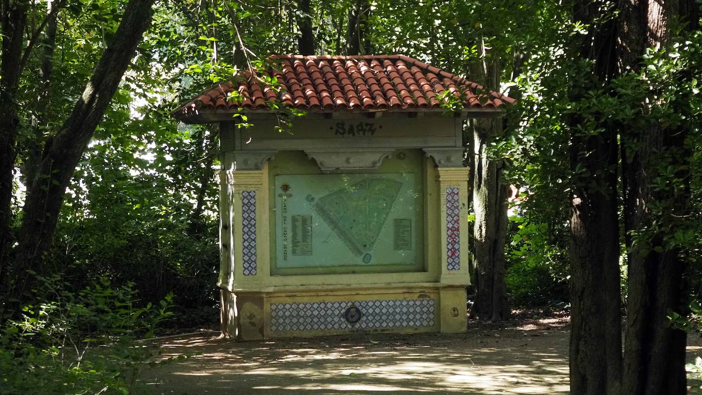 Detalles de una de las zonas del Campo Grande de Valladolid