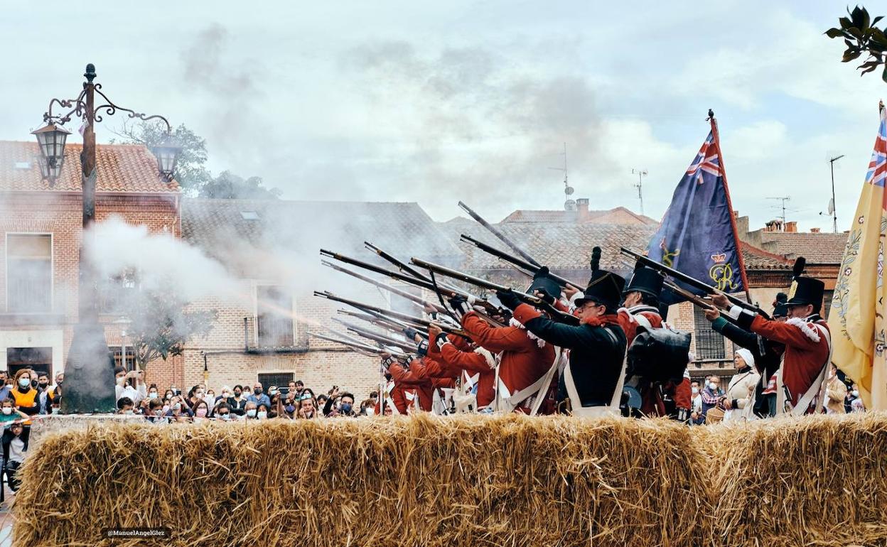 Recreación histórica de la captura de Wellington en Boecillo.