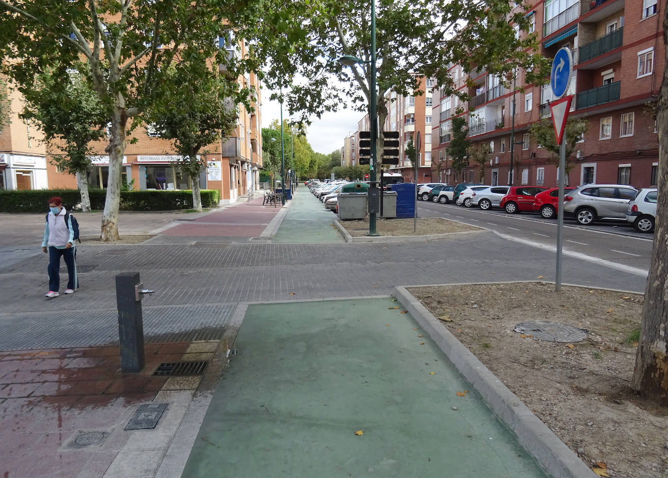 Fotos: Nuevo carril bici en la calle Mirabel en La Rondilla