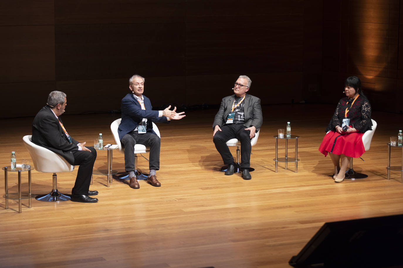 Carlos Aganzo, Paul Ingendaay, Adrián Cragnolini y Feng Junwei. 