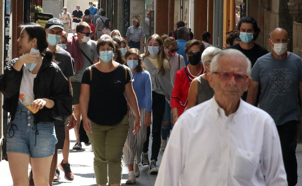 Una calle de Segovia, durante el pasado mes de septiembre.