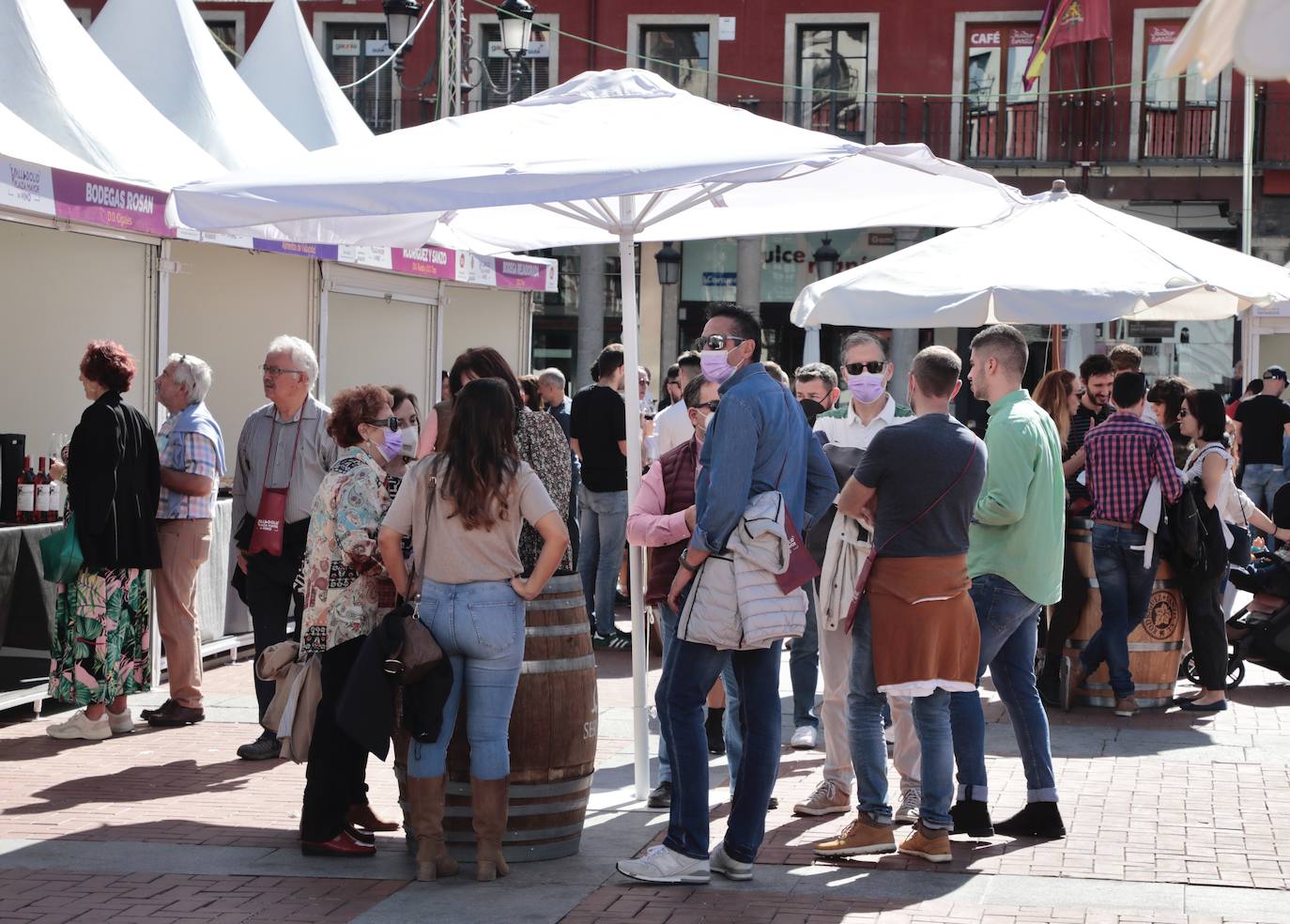 Tercera edición de la Plaza Mayor del Vino en Valladolid. 