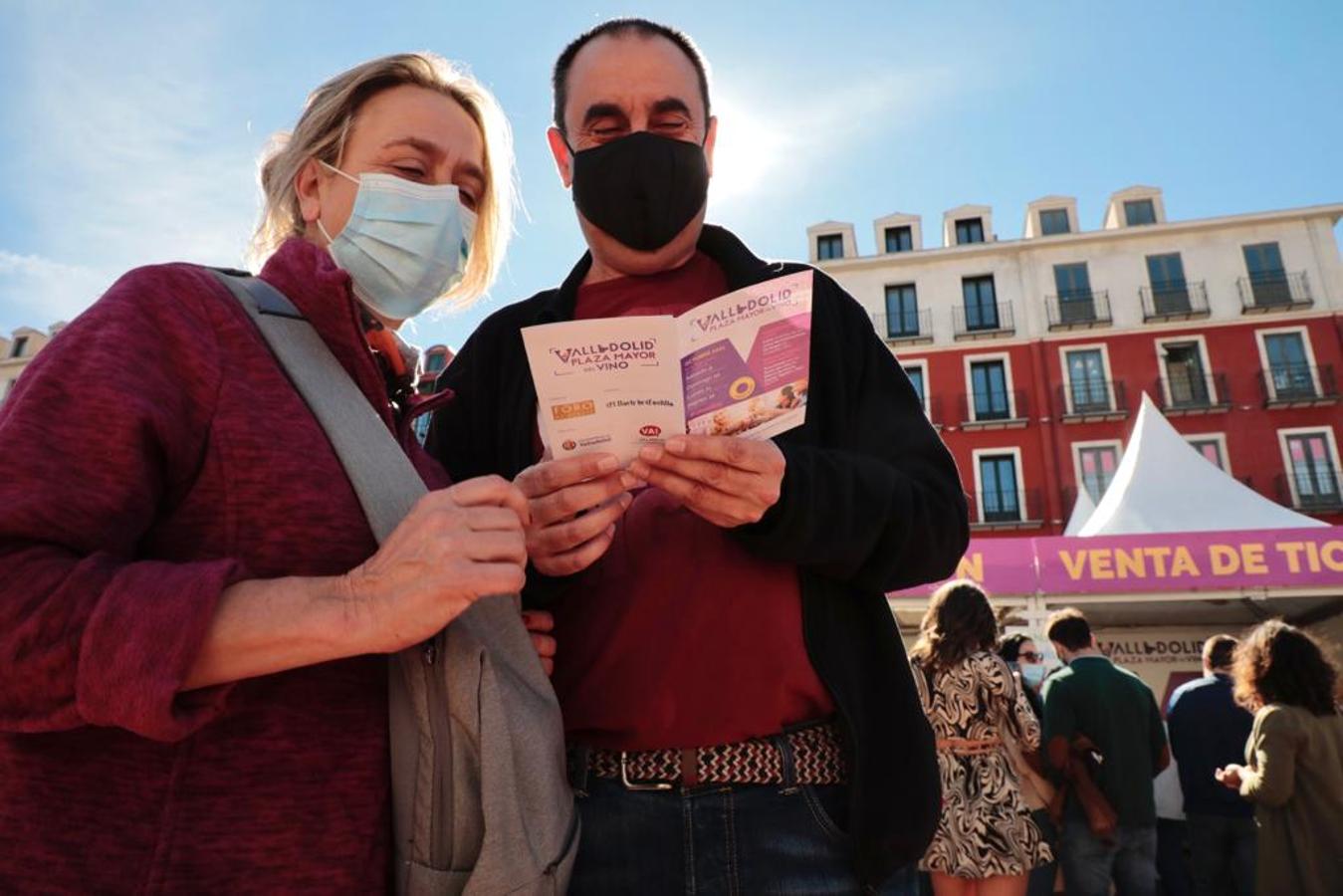 Tercera edición de la Plaza Mayor del Vino en Valladolid. 