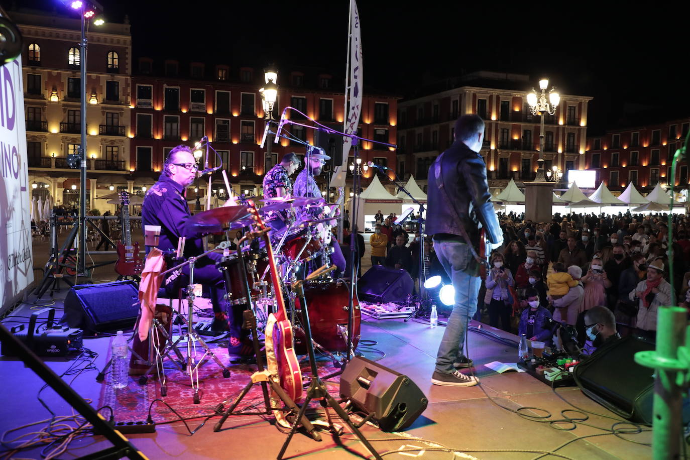 Concierto de los Cañoneros en el evento 'Valladolid. Plaza mayor del Vino'.