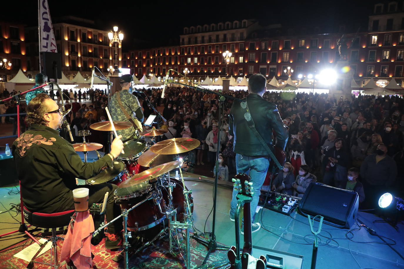 Concierto de los Cañoneros en el evento 'Valladolid. Plaza mayor del Vino'.