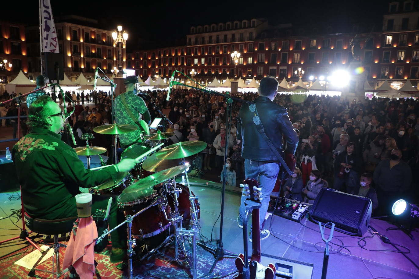 Concierto de los Cañoneros en el evento 'Valladolid. Plaza mayor del Vino'.