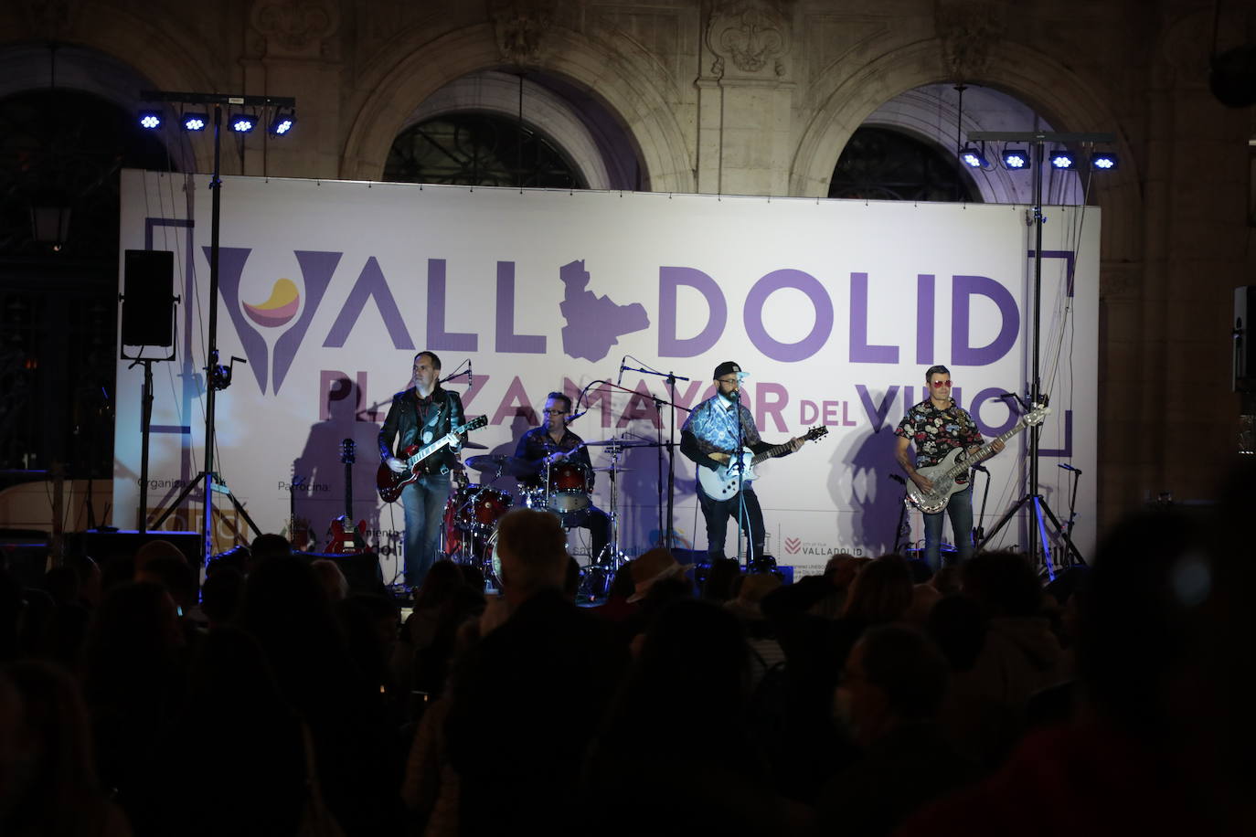 Concierto de los Cañoneros en el evento 'Valladolid. Plaza mayor del Vino'.