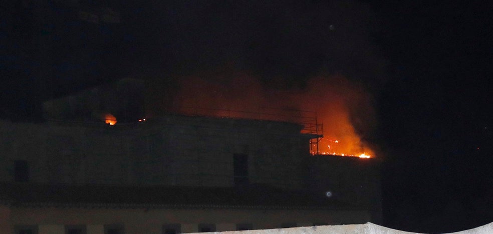 Incendio en el monasterio de Alconada