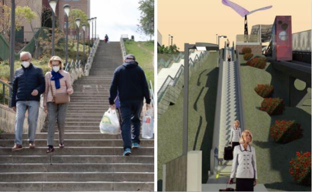 La obra del primer ascensor de Parquesol se inicia en un mes y se rebaja en un millón