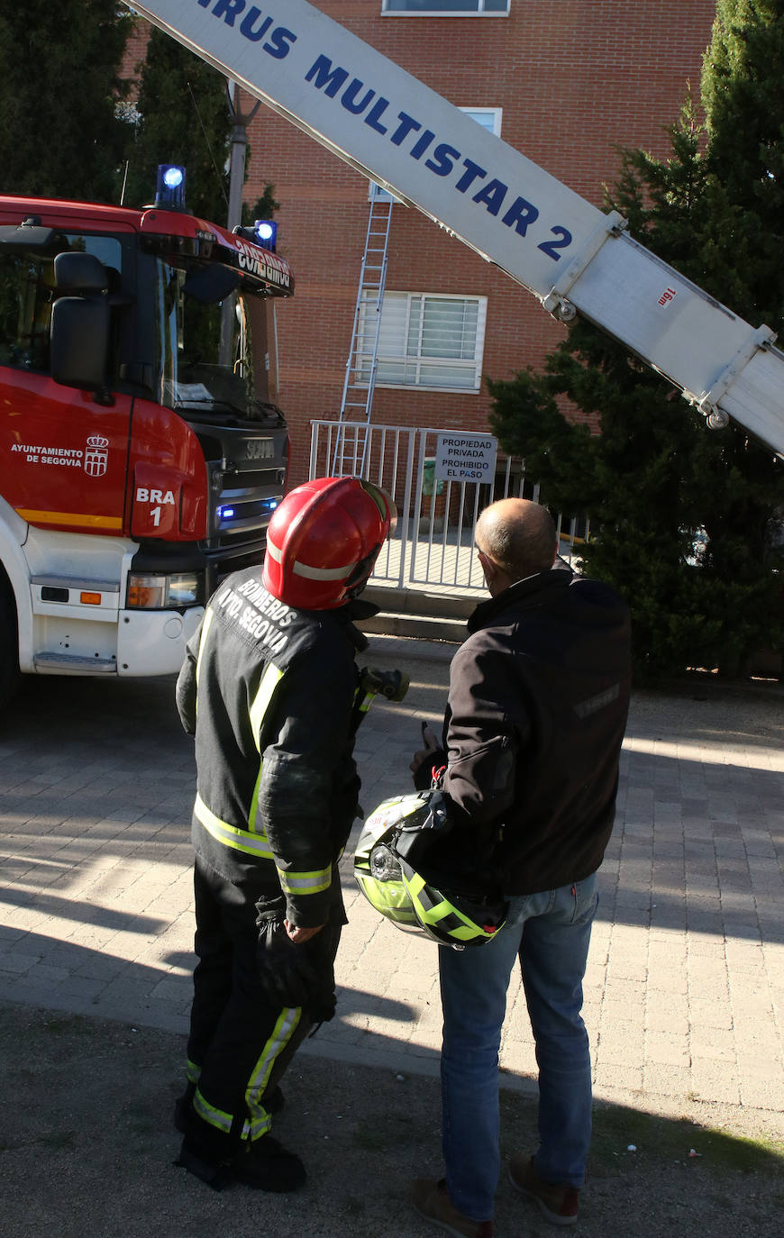 Incendio en una vivienda del barrio de la Albuera 