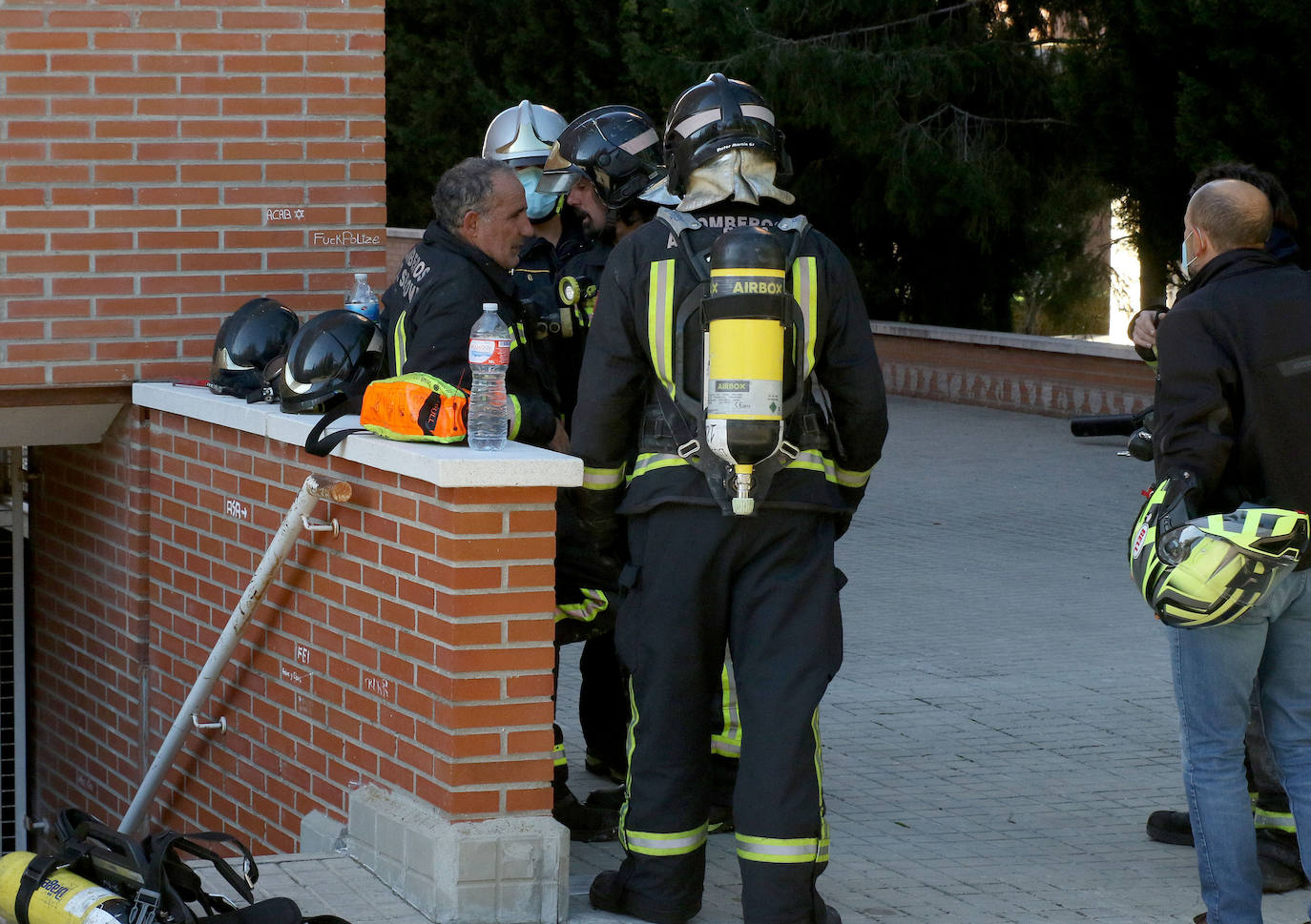 Incendio en una vivienda del barrio de la Albuera 