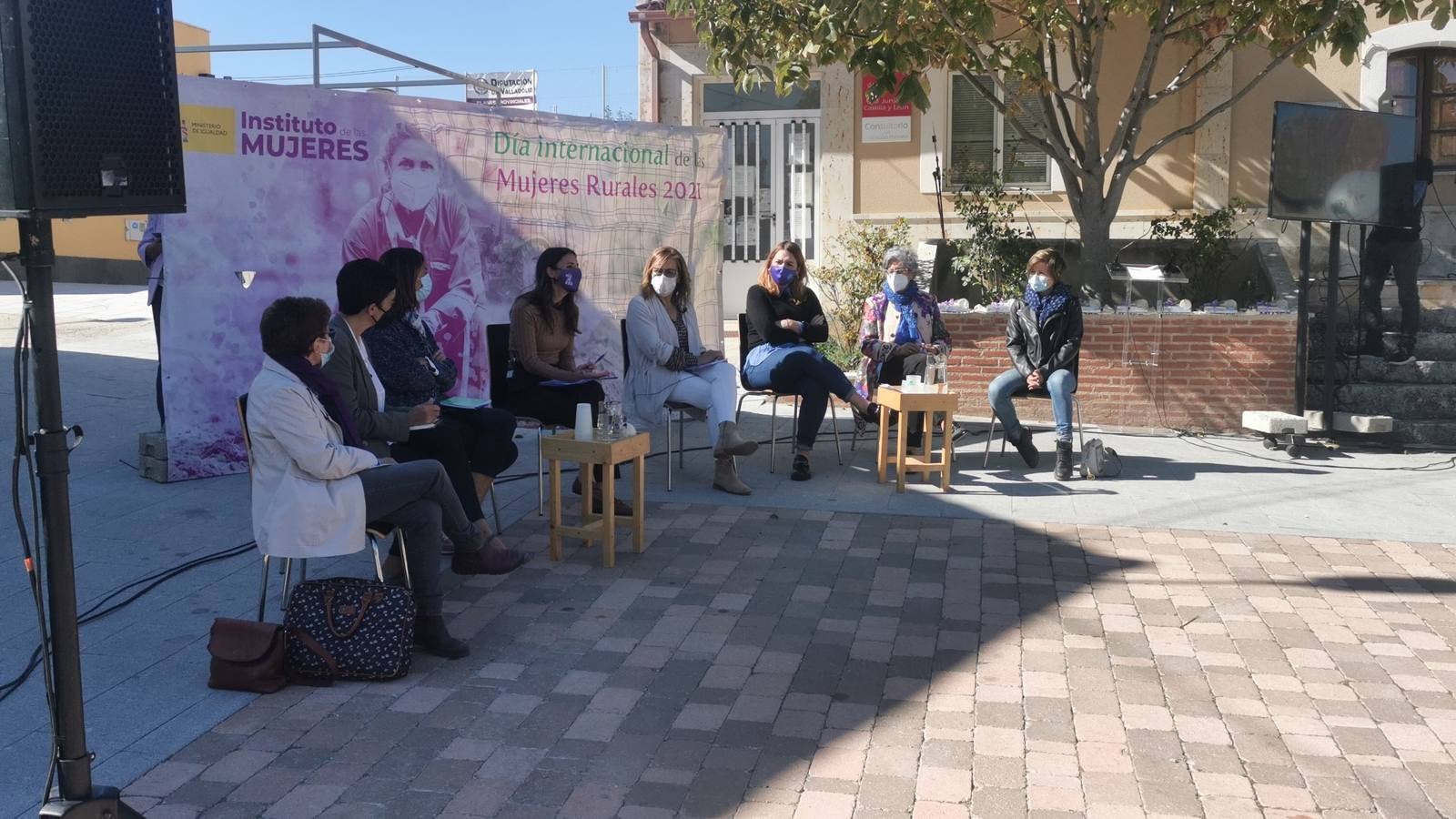 Fotos: La ministra de Igualdad, Irene Montero, asiste al acto del Día Internacional de la Mujer Rural en San Pelayo