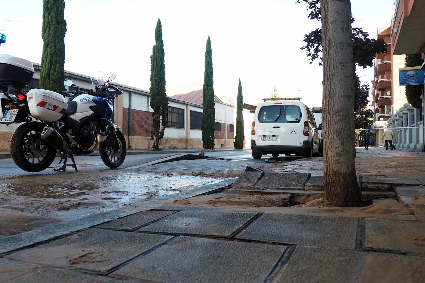 Fotos: Reventón en la Carretera de Rueda de Valladolid