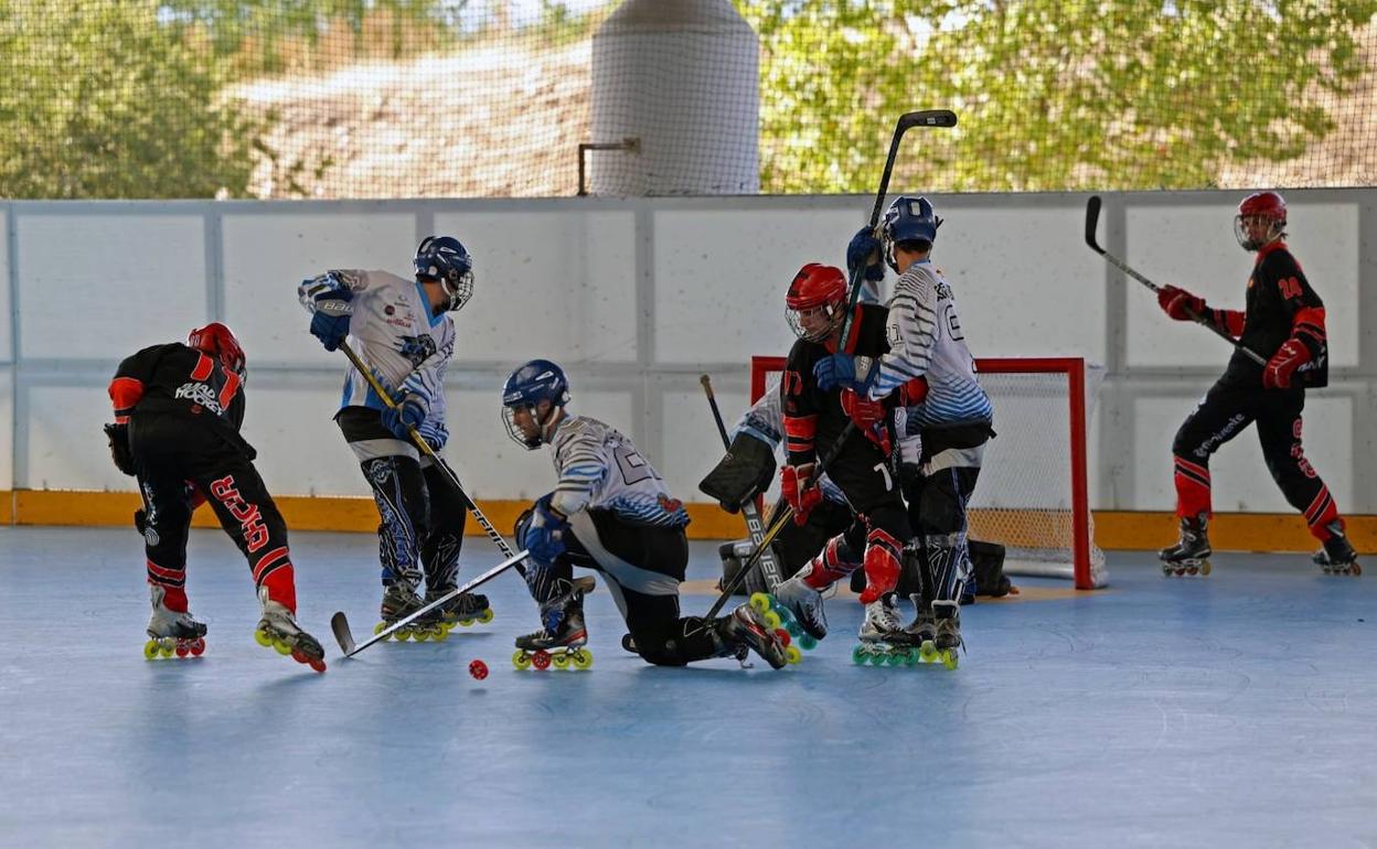 Imagen de un partido entre madrileños y pucelanos. 