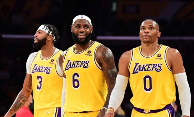 Anthony Davis, LeBron James y Russell Westbrook, el nuevo 'Big Three' de los Lakers