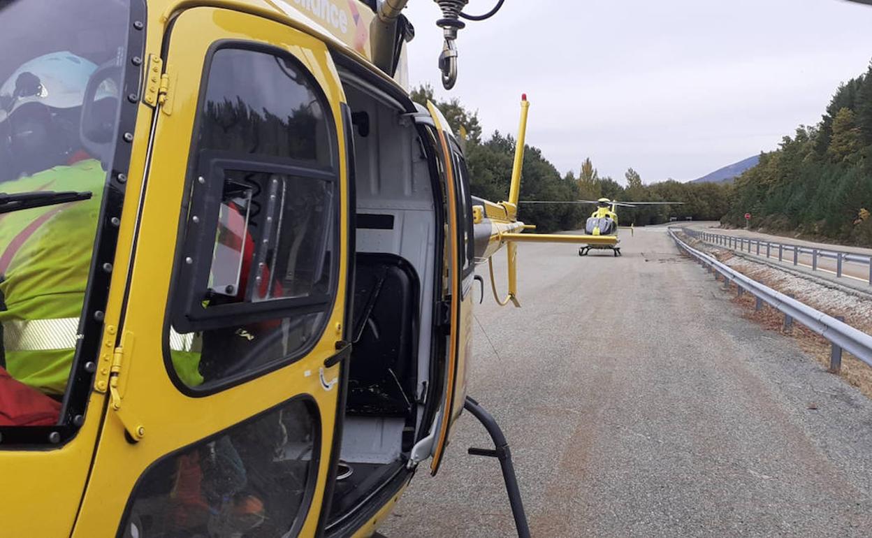 Helicópteros de rescate. 