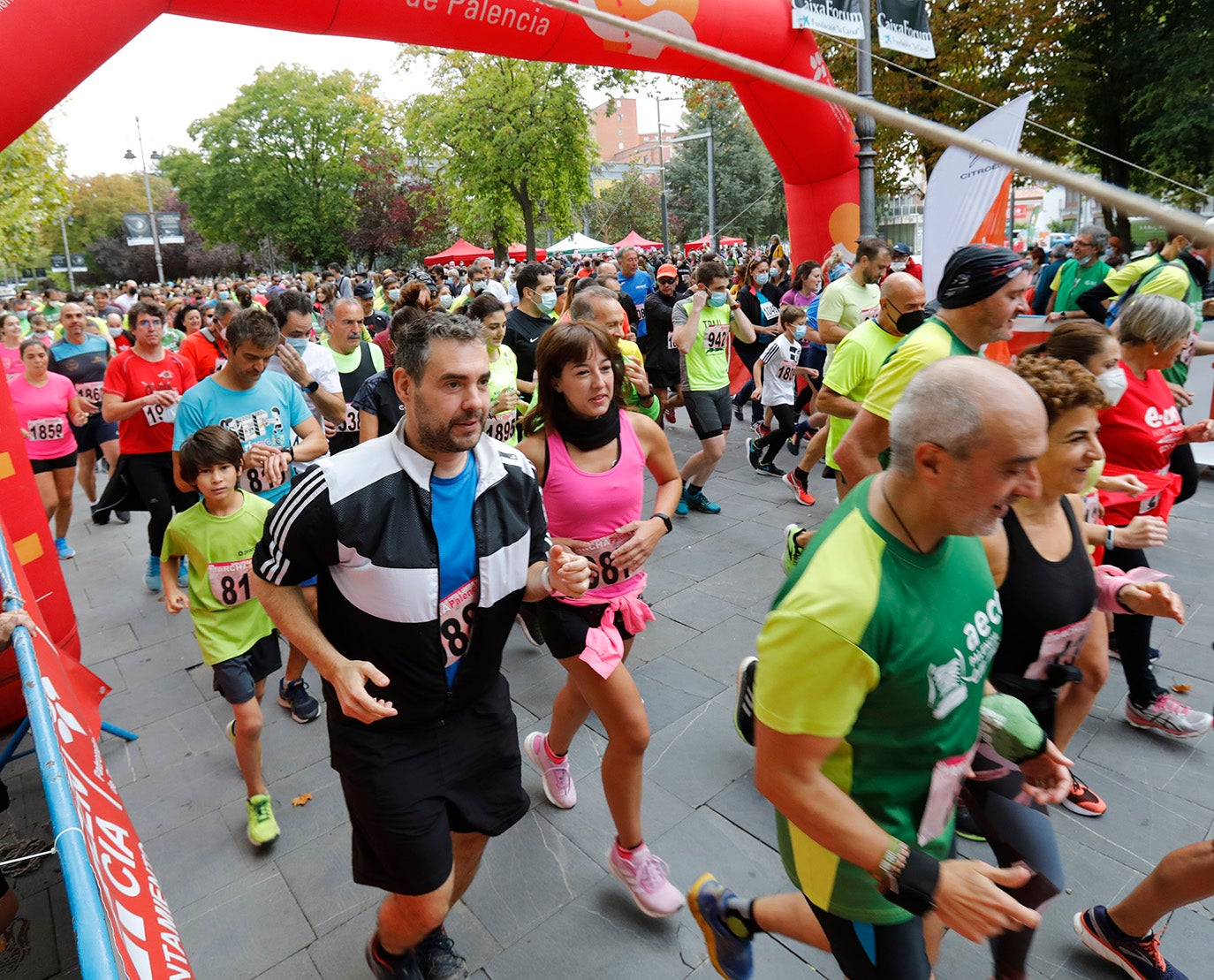 IX Marcha contra el cáncer en Palencia.