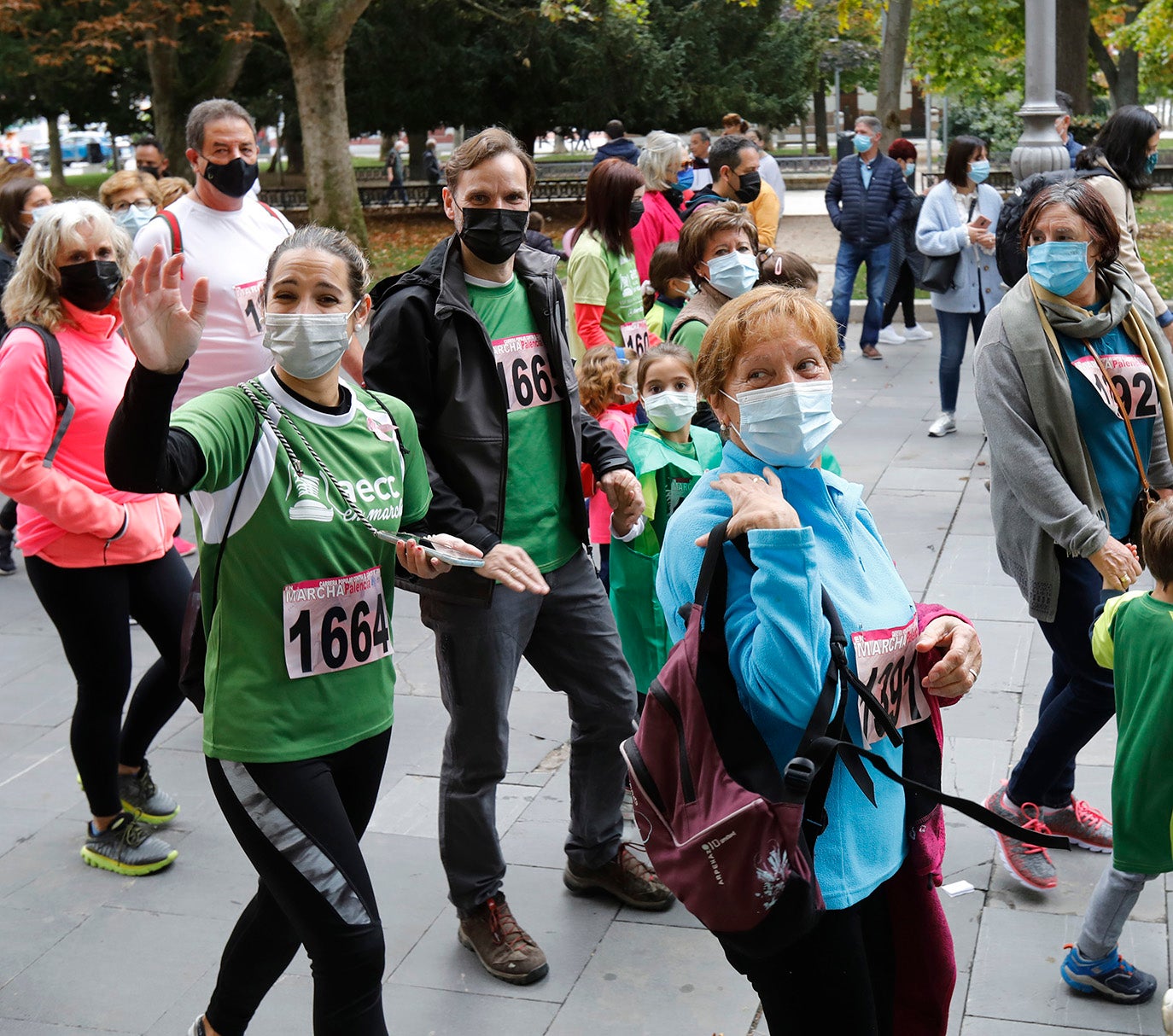 IX Marcha contra el cáncer en Palencia.