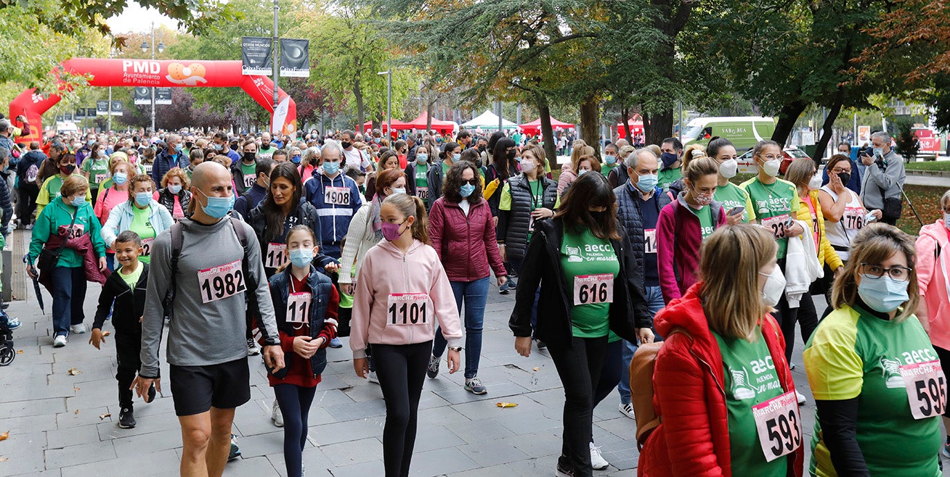 IX Marcha contra el cáncer en Palencia.