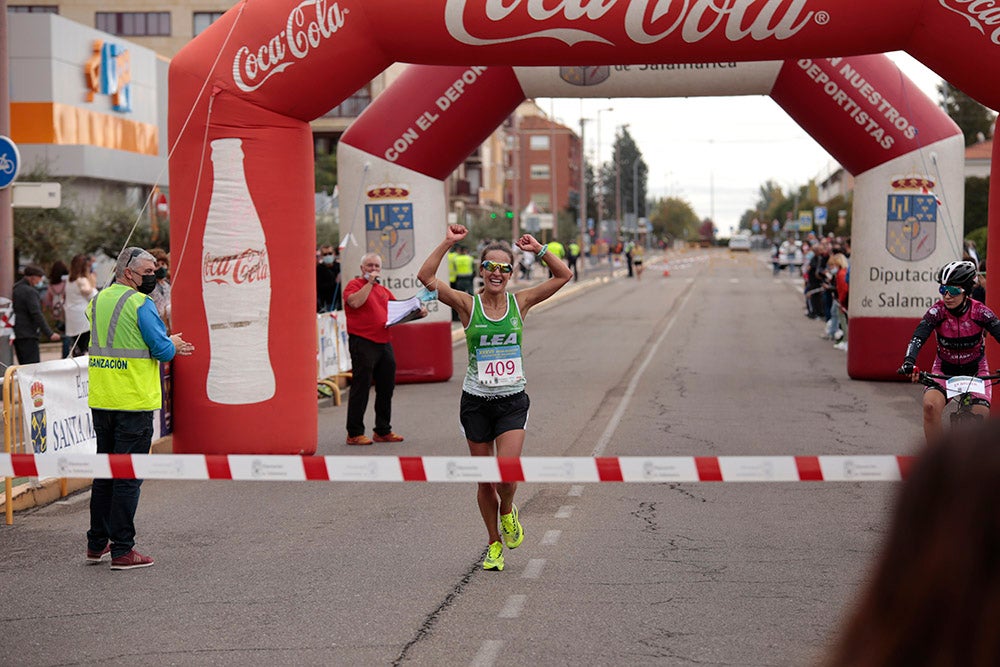 Santa Marta volvió a acoger la salida y llegada de la Media Maratón de la Diputación de Salamanca tras no realizarse el año pasado