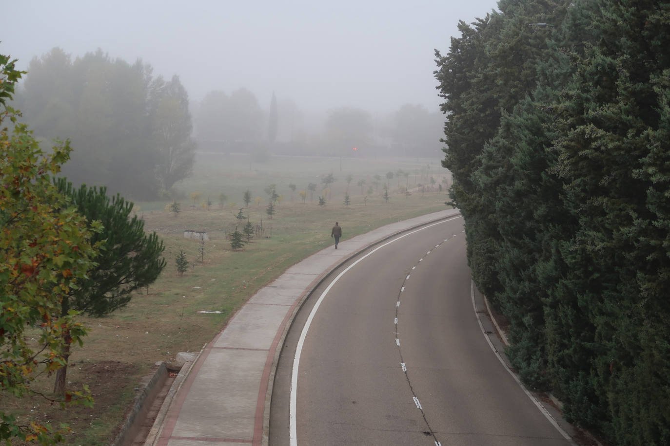 Fotos: riPrimer día de niebla en V