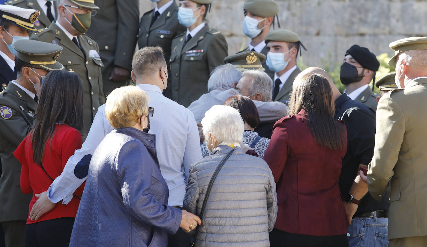 Fotos: Profundo dolor en el funeral militar por Andrés Martín