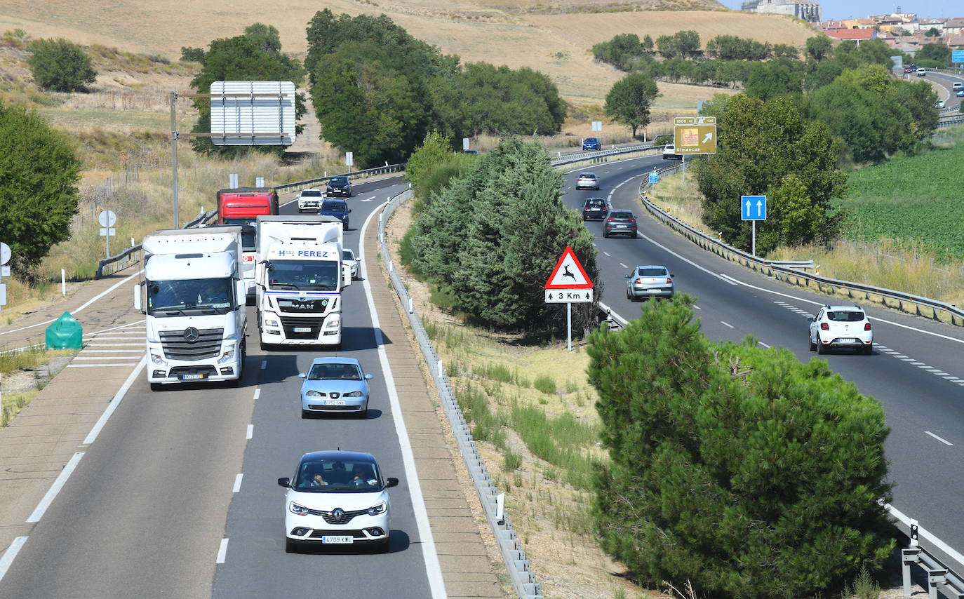 Autovía A-62, a la altura de Simancas. 