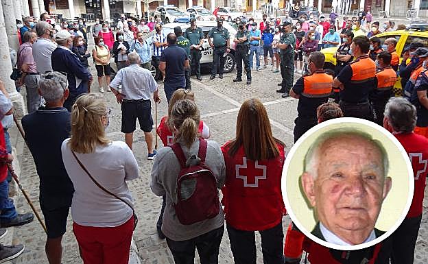 Labores de búsqueda del vecino de Tordesillas, Teodoro Sánchez Bravo, en agosto. 