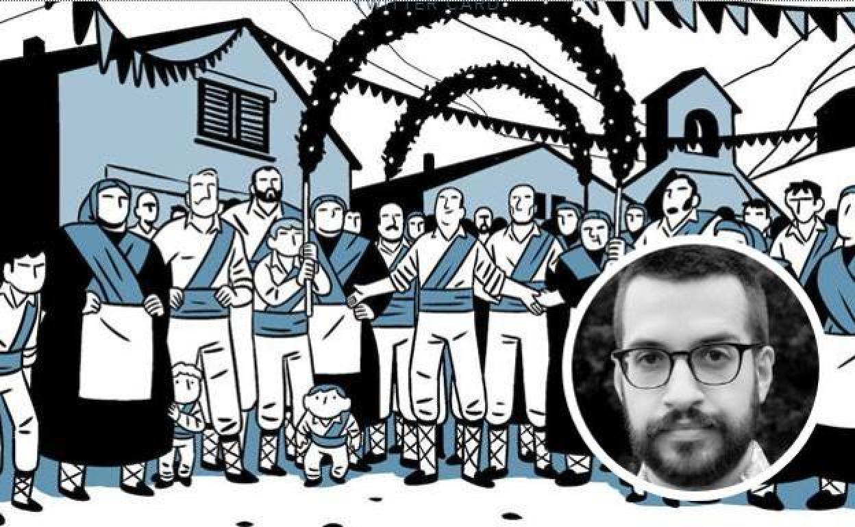 Javi de Castro dibuja una historia de terror y folclore leonés en el cómic 'Villanueva'