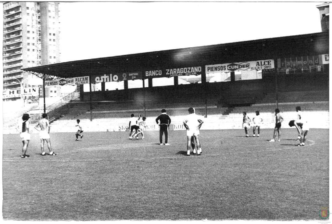 Entrenamiento en 1974.
