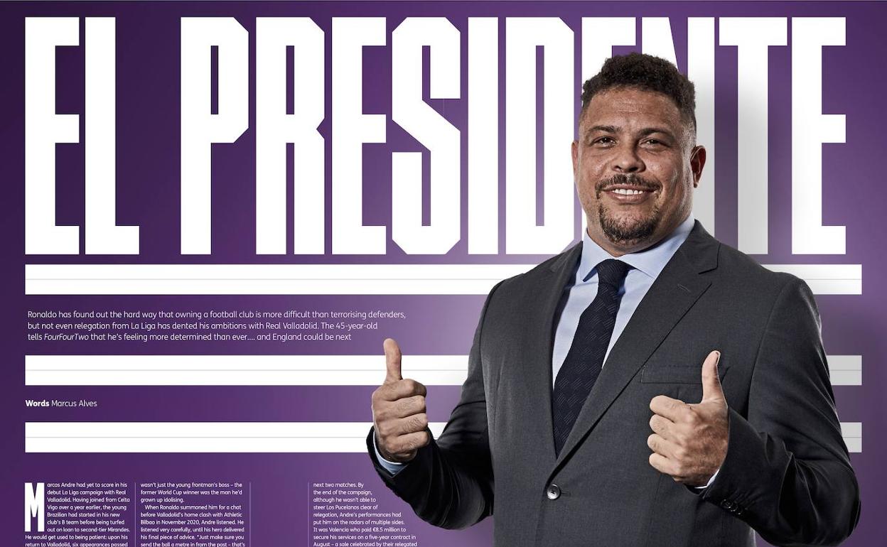 Ronaldo Nazário, en las páginas de la revista FourFourTwo