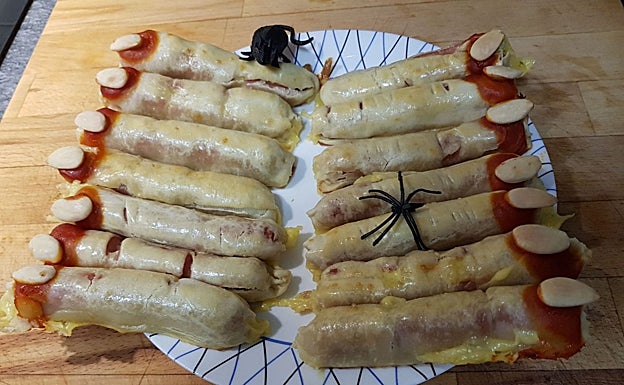 Dedos de bruja recién hechos 